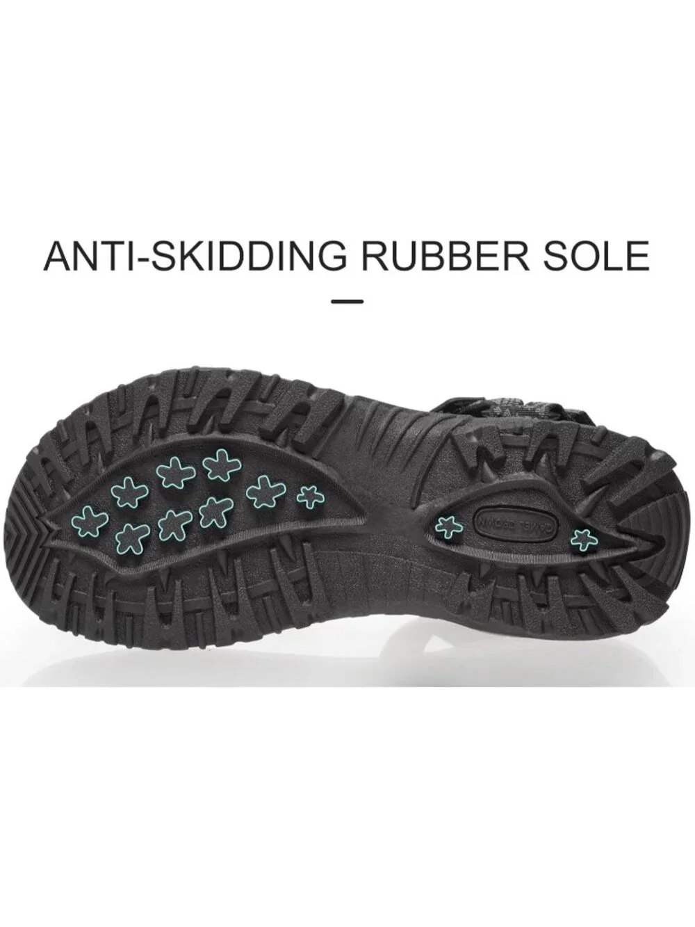 Men's Black Grey Comfortable Athletic Hiking Sport Sandals Outdoor Beach Shoes